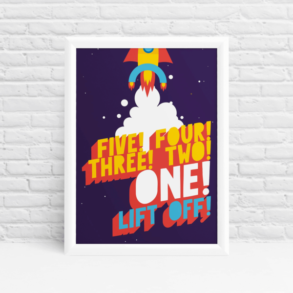 Countdown to liftoff wall art by Ibbleobble