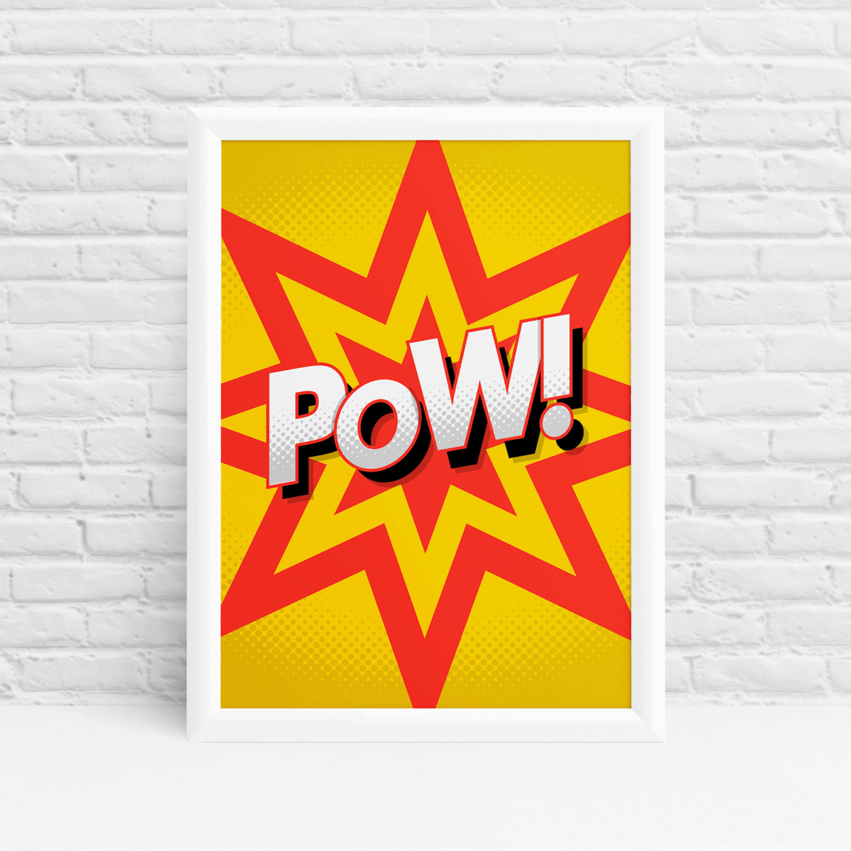 comic style poster with a POW! by Ibbleobble®